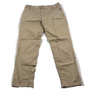 FLAW Bird Dogs Pants Mens Beige Khaki Chino Performance Stretch Golf 34 x 30